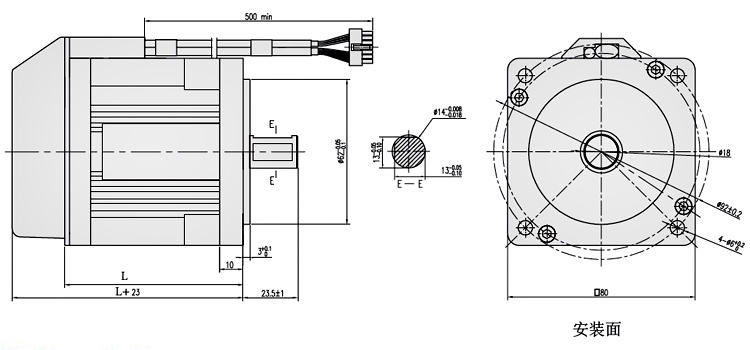 80mm工業級直流無刷電機